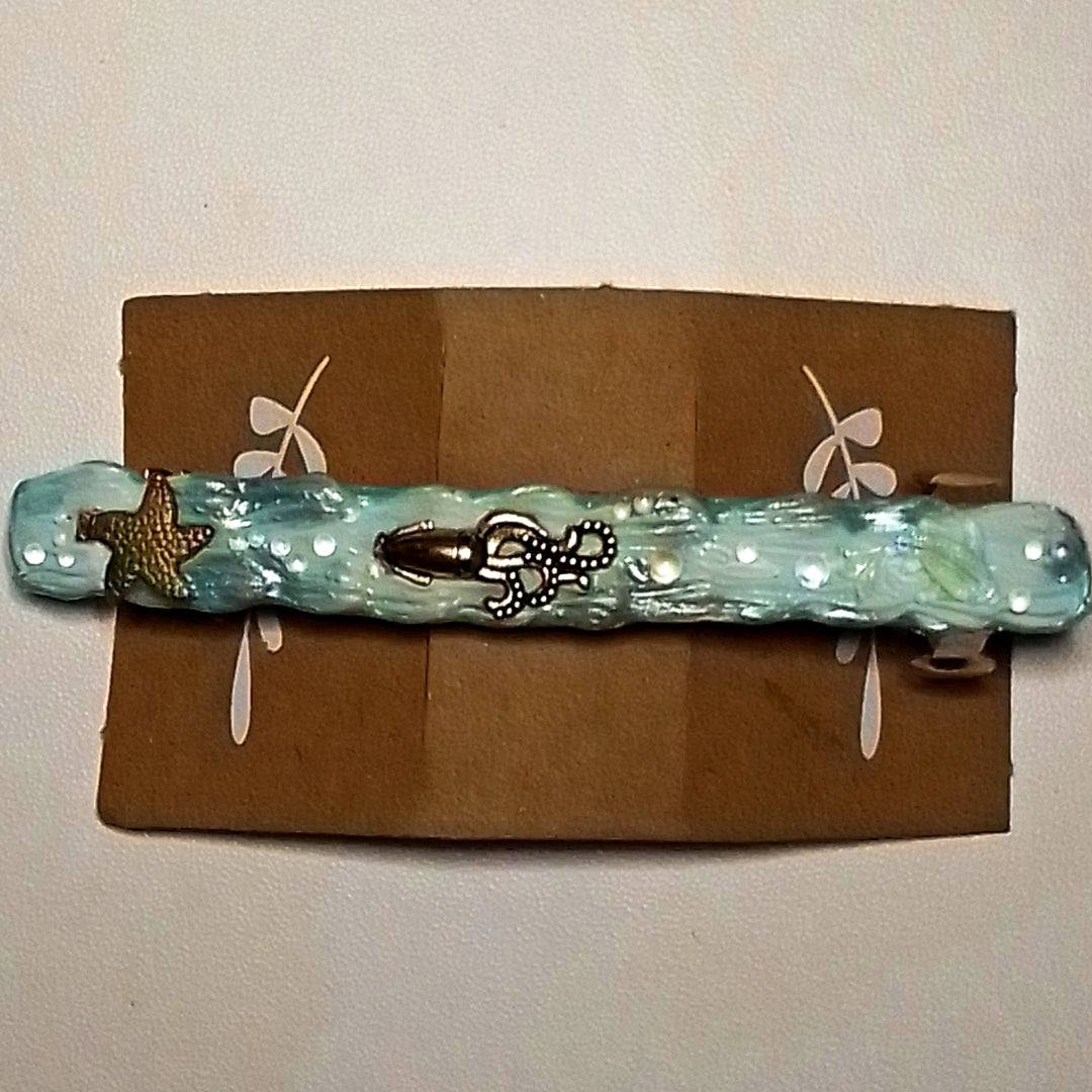 Barrettes à cheveux 10 cm artisanales - plusieurs modèles disponibles