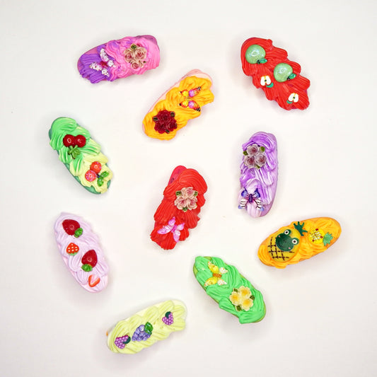 Petites pinces à cheveux artisanales pour enfant, plusieurs modèles pinces unniques