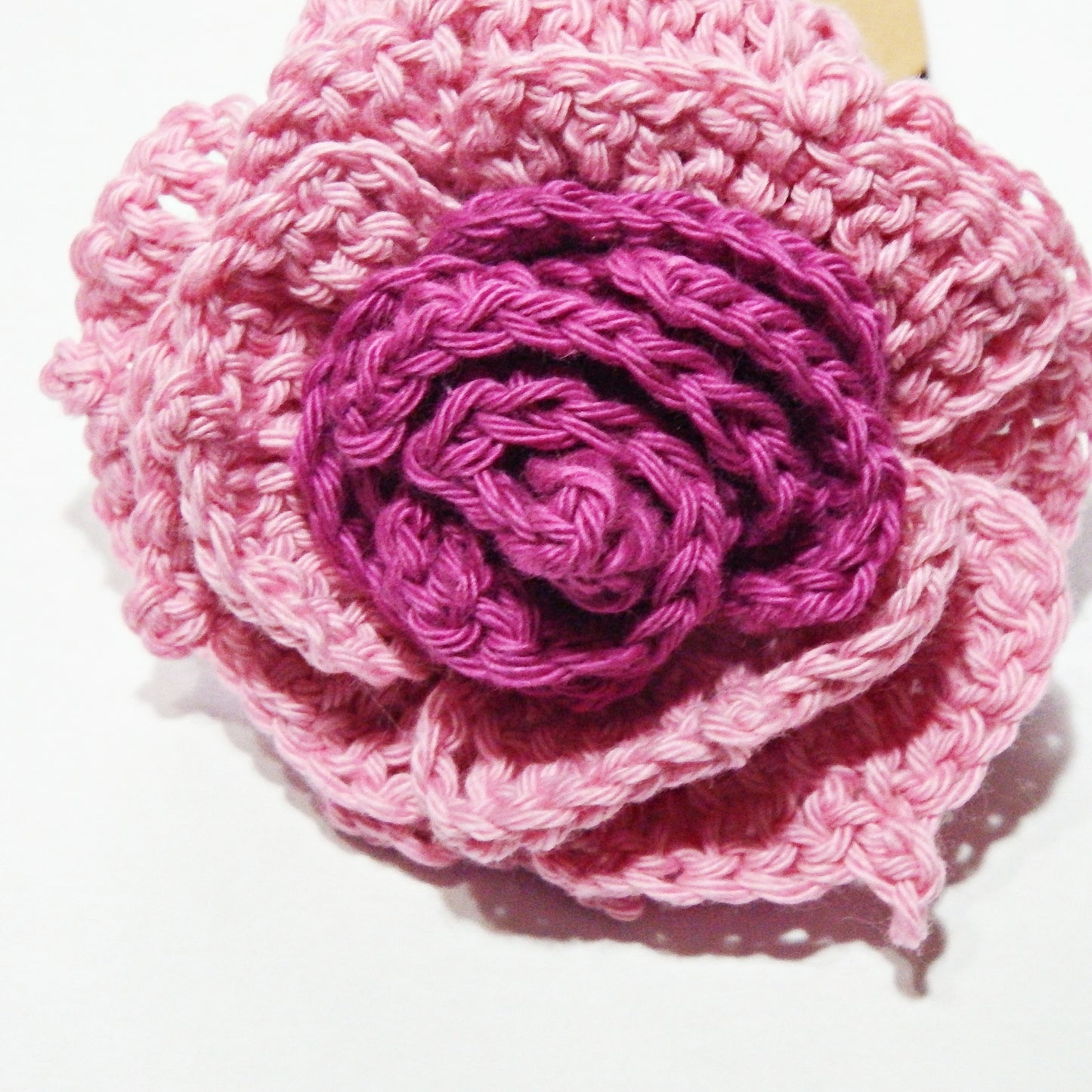 Elastique à cheveux avec fleur ou noeud, création artisanale au crochet, divers modèles