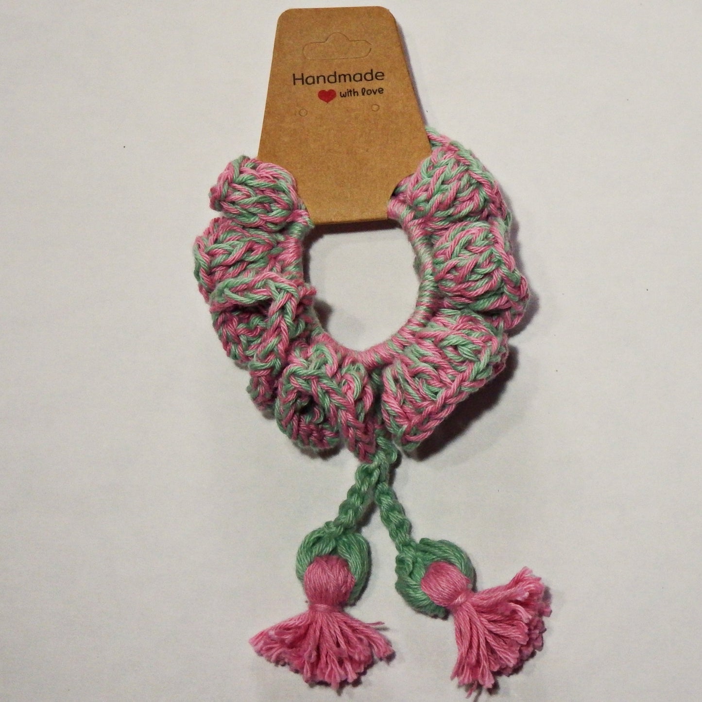 Chouchous pour cheveux créations artisanales au crochet- divers modèles