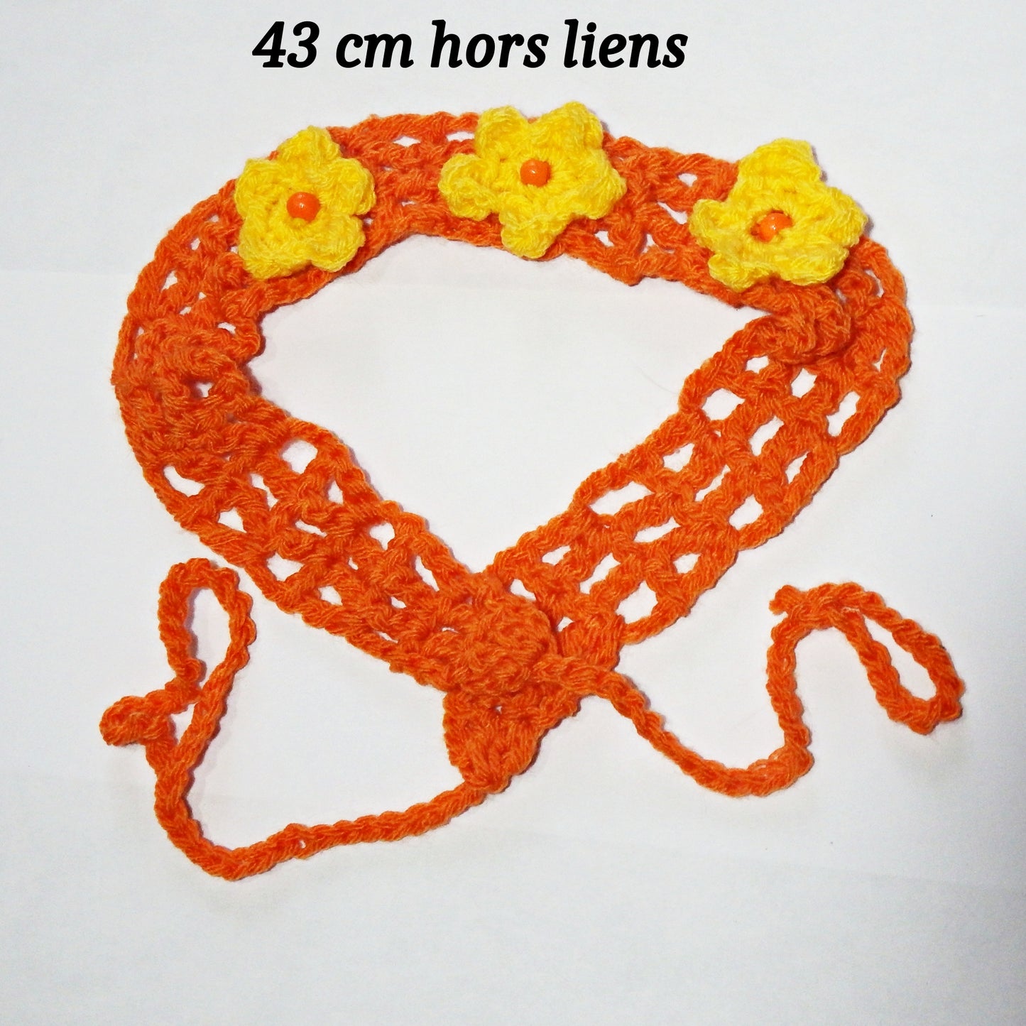 Plusieurs modèles  de bandeaux à nouer, fabrication artisanale au crochet