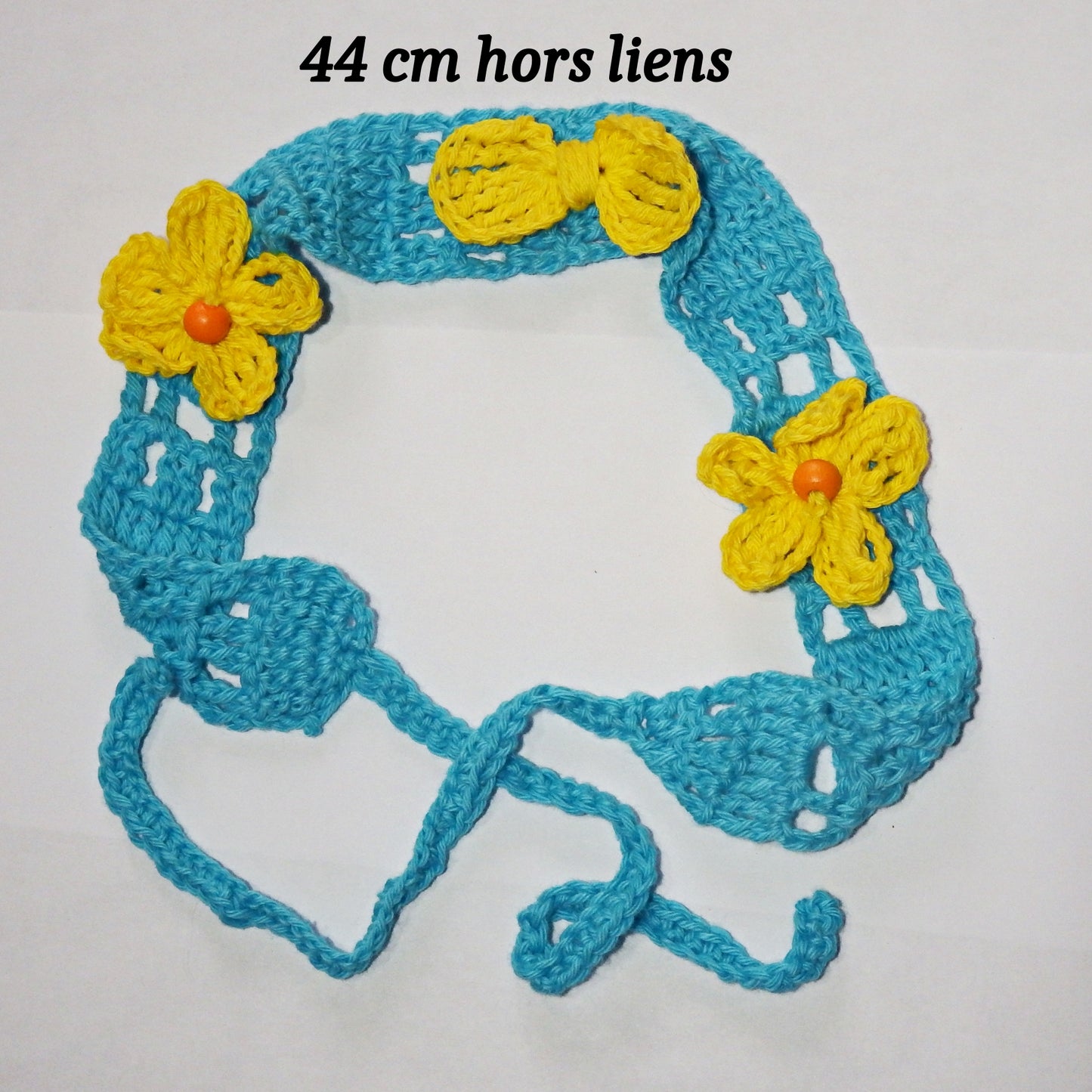 Plusieurs modèles  de bandeaux à nouer, fabrication artisanale au crochet