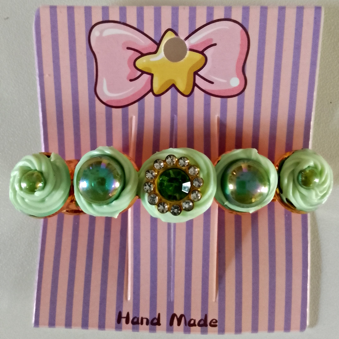 Barrettes artisanales 6 cm - plusieurs modèle disponibles, colle-crème ou résine