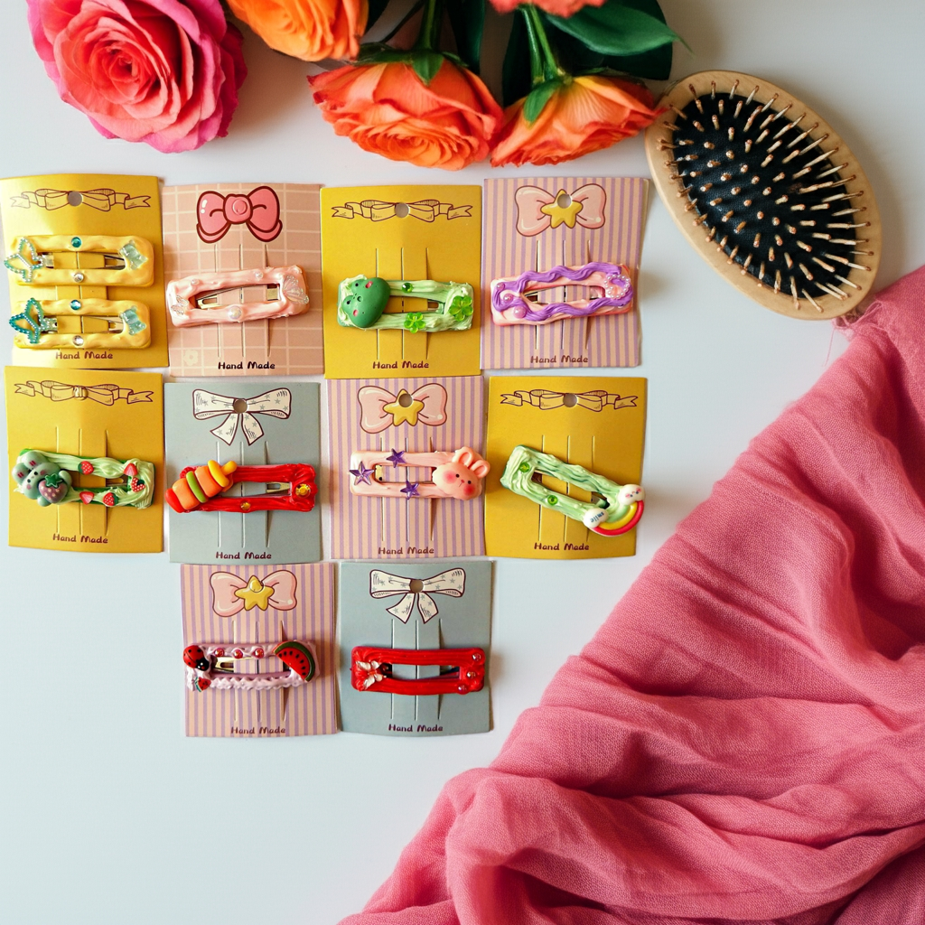 Pinces clic clac rectangle vide, 5,5 cm, plusieurs modèles disponibles