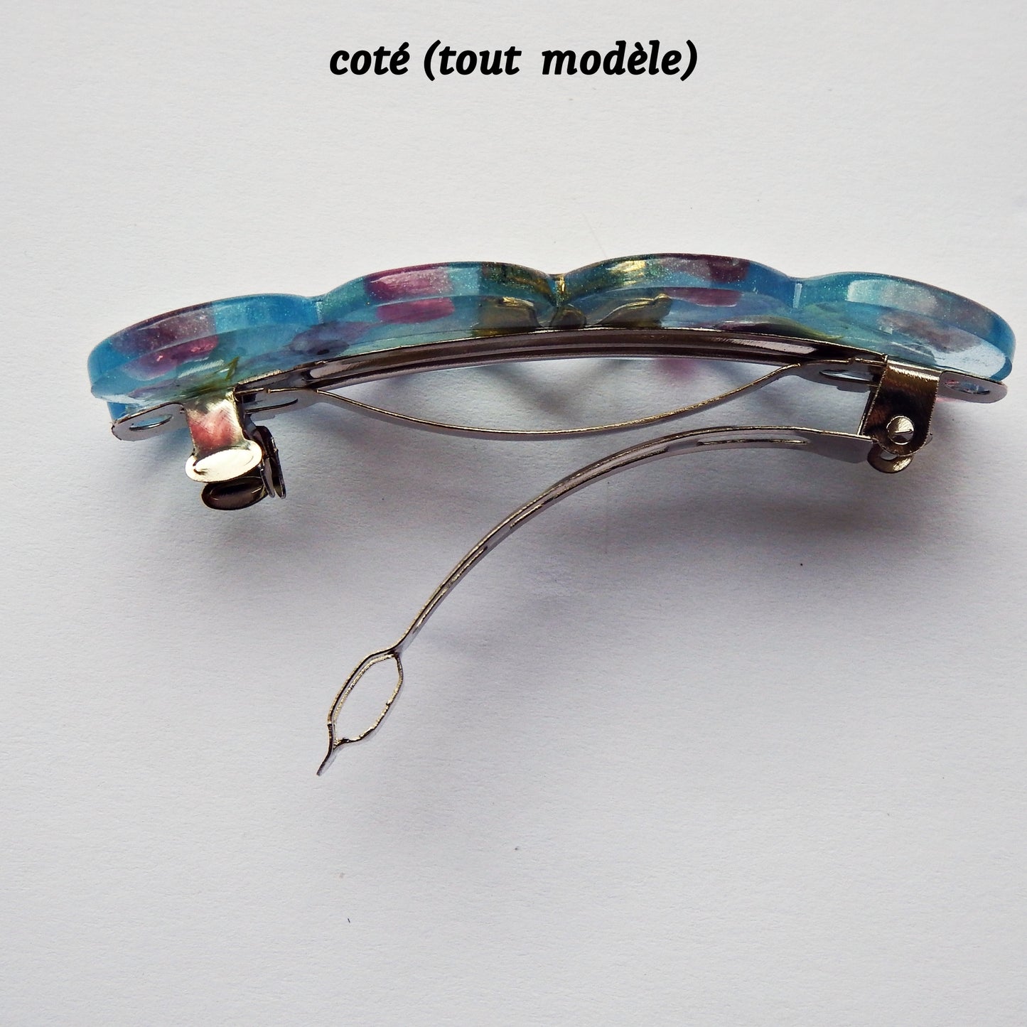 Barrettes artisanales 6 cm - plusieurs modèle disponibles, colle-crème ou résine