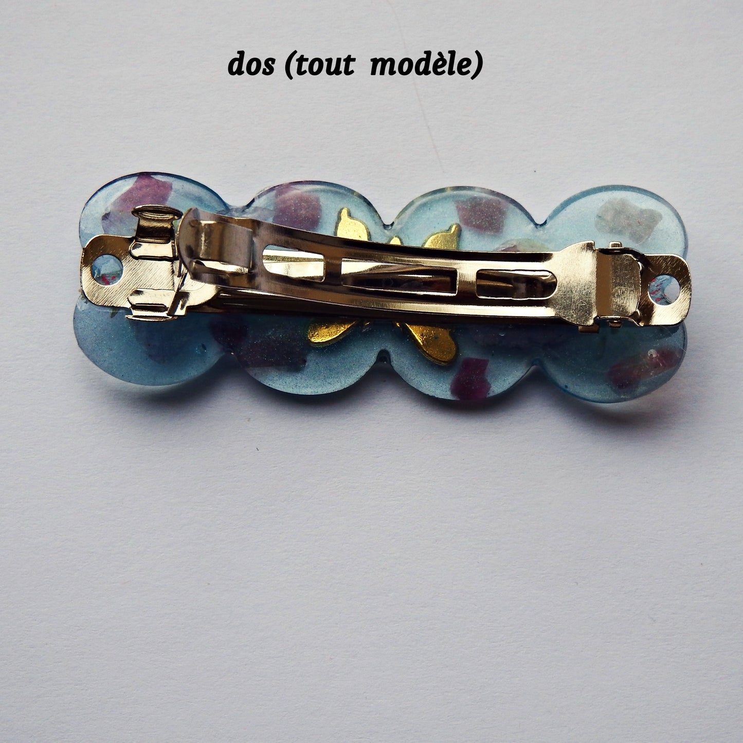 Barrettes artisanales 6 cm - plusieurs modèle disponibles, colle-crème ou résine