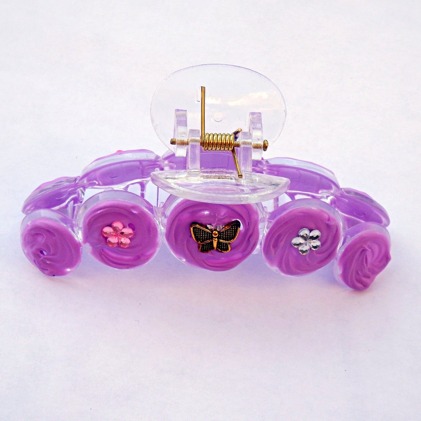 Grandes pinces à cheveux 10 cm décorations artisanales, divers modèles