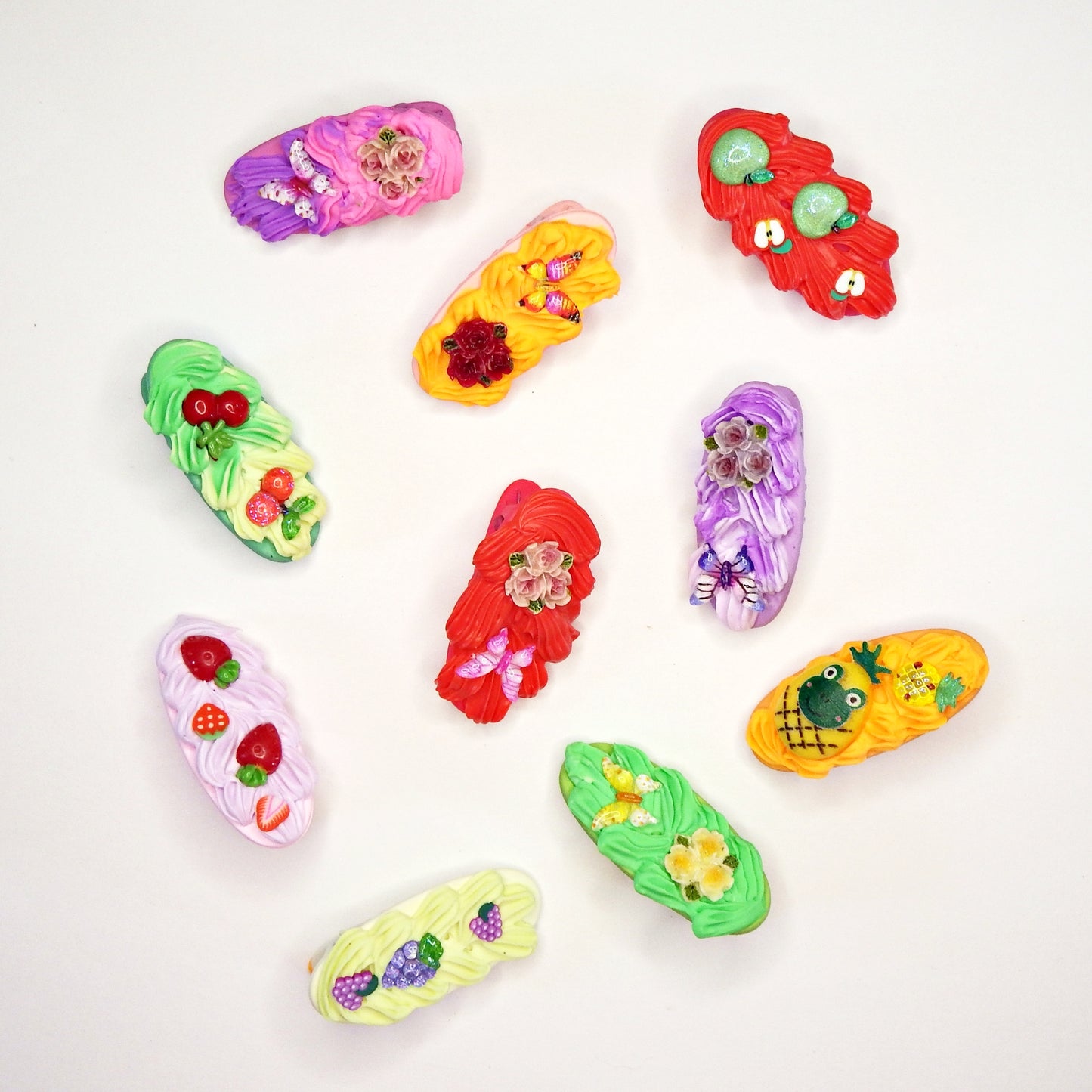 Petites pinces à cheveux artisanales pour enfant, plusieurs modèles pinces unniques