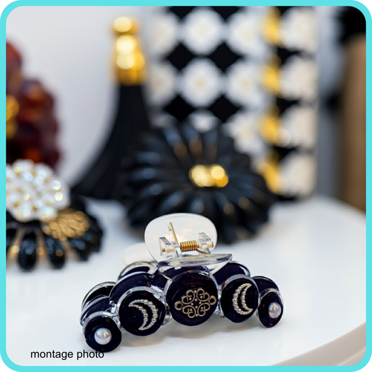 Grandes pinces à cheveux 10 cm décorations artisanales, divers modèles