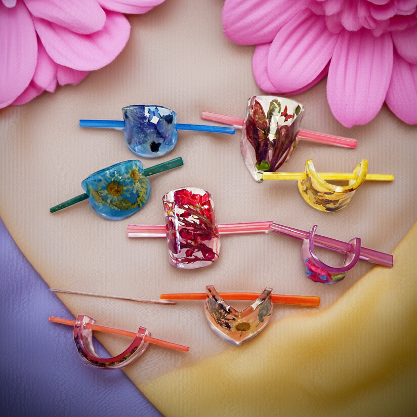 Porte-queue de cheval, accessoire artisanal pour cheveux en résine, divers modèles