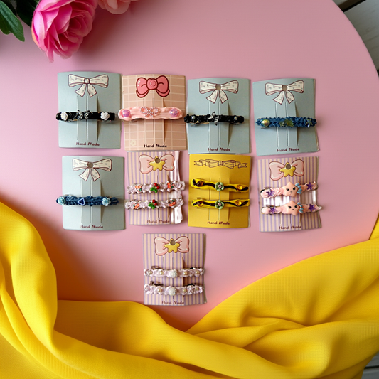 Barrettes artisanales 6 cm - plusieurs modèle disponibles, colle-crème ou résine