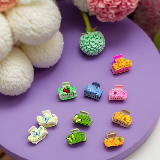 Mini pinces à cheveux artisanales pour enfants, plusieurs modèles