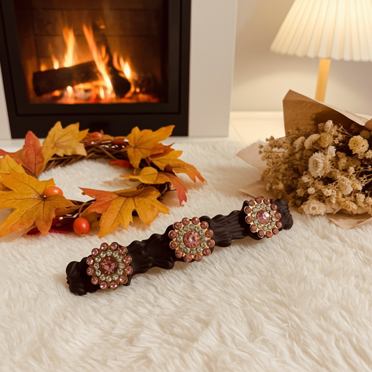 Barrette artisanale colle-crème - 8 cm