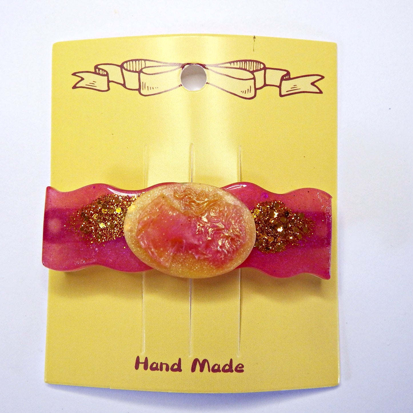 Barrettes artisanales 6 cm - plusieurs modèle disponibles, colle-crème ou résine