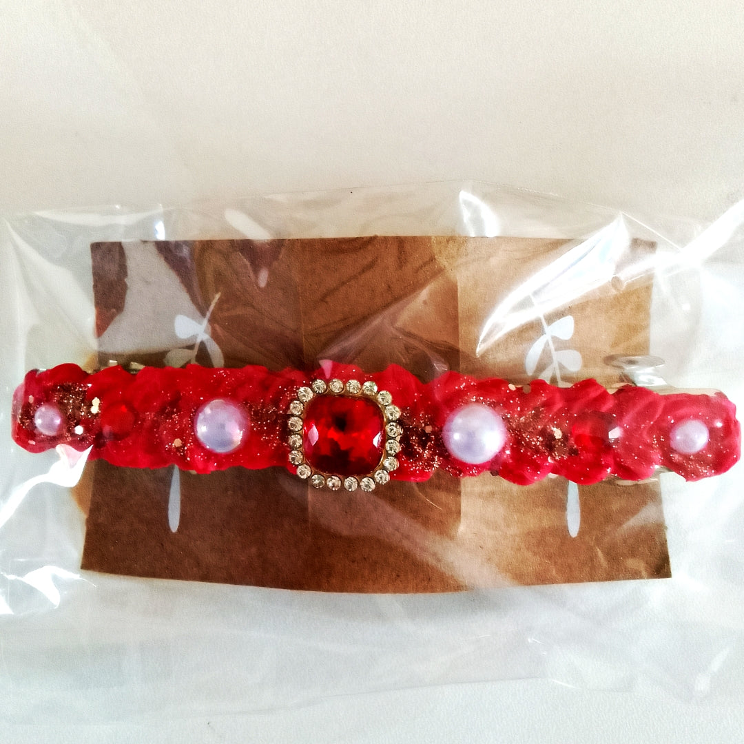 Barrettes à cheveux 10 cm artisanales - plusieurs modèles disponibles