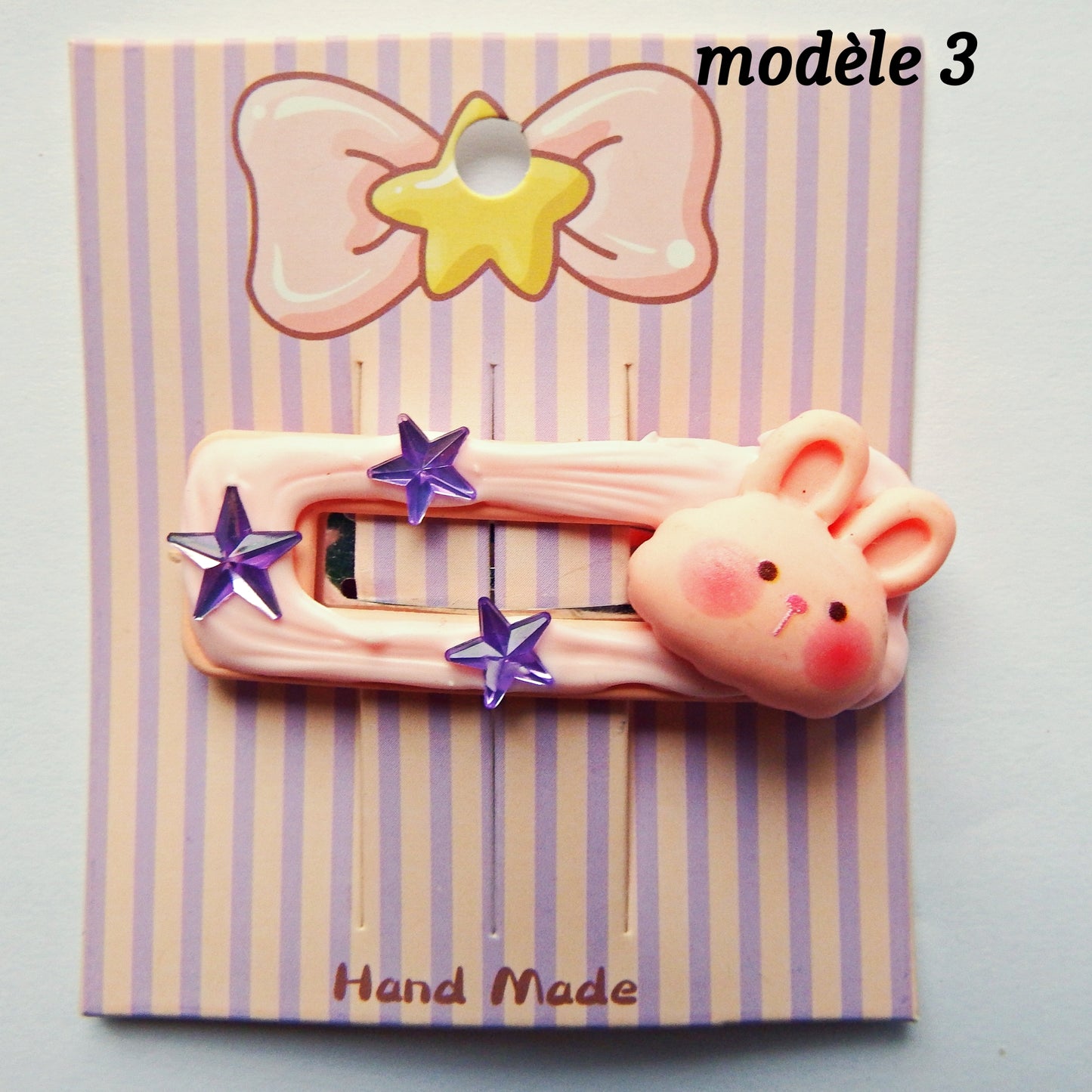 Pinces clic clac rectangle vide, 5,5 cm, plusieurs modèles disponibles