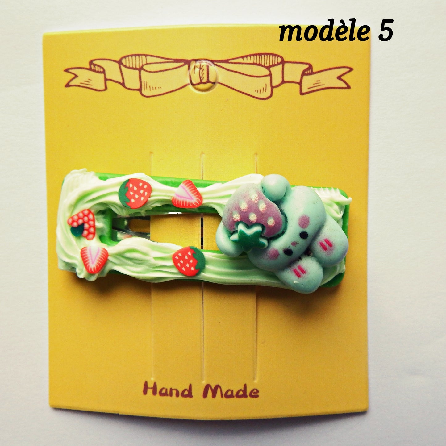 Pinces clic clac rectangle vide, 5,5 cm, plusieurs modèles disponibles