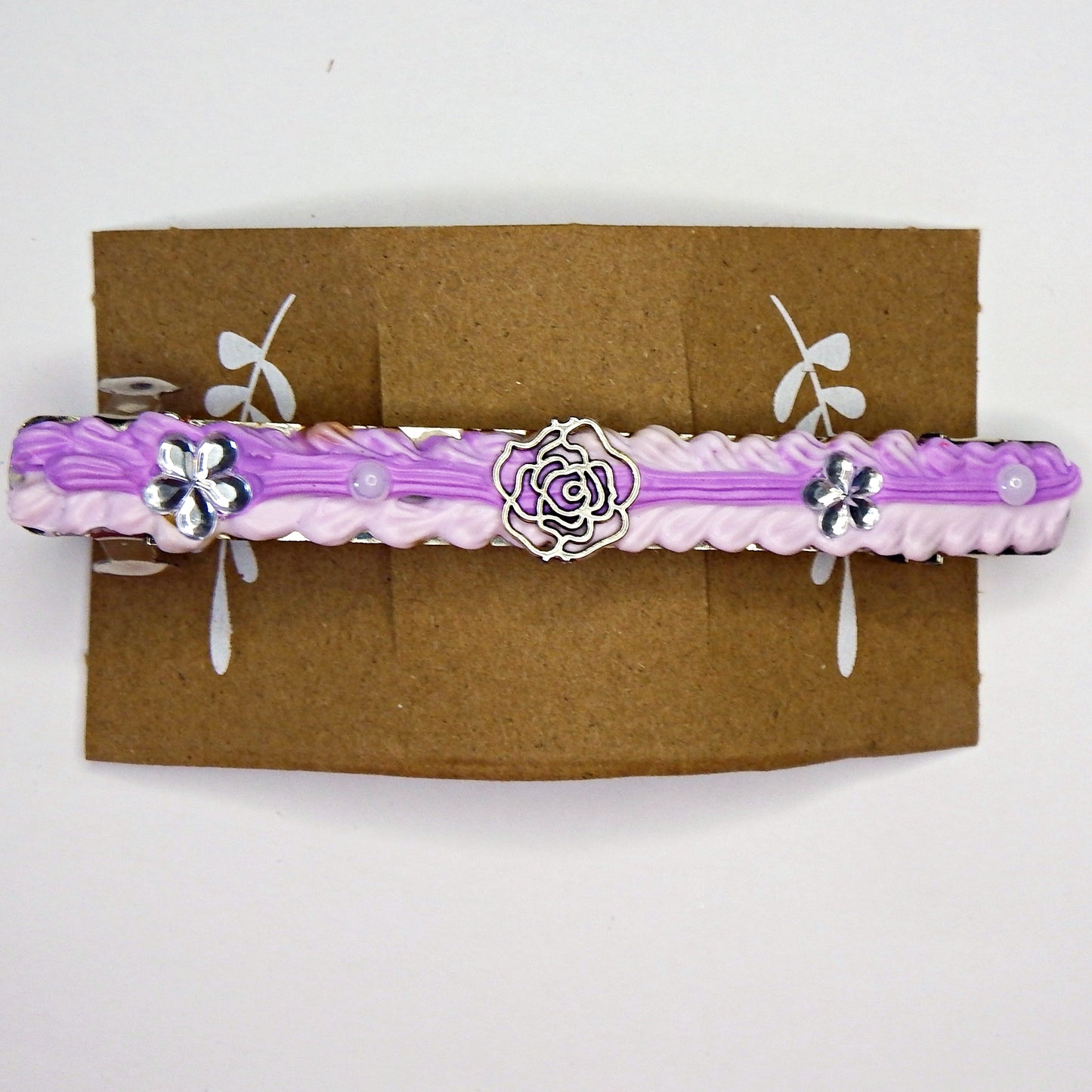 Barrettes à cheveux 10 cm artisanales - plusieurs modèles disponibles