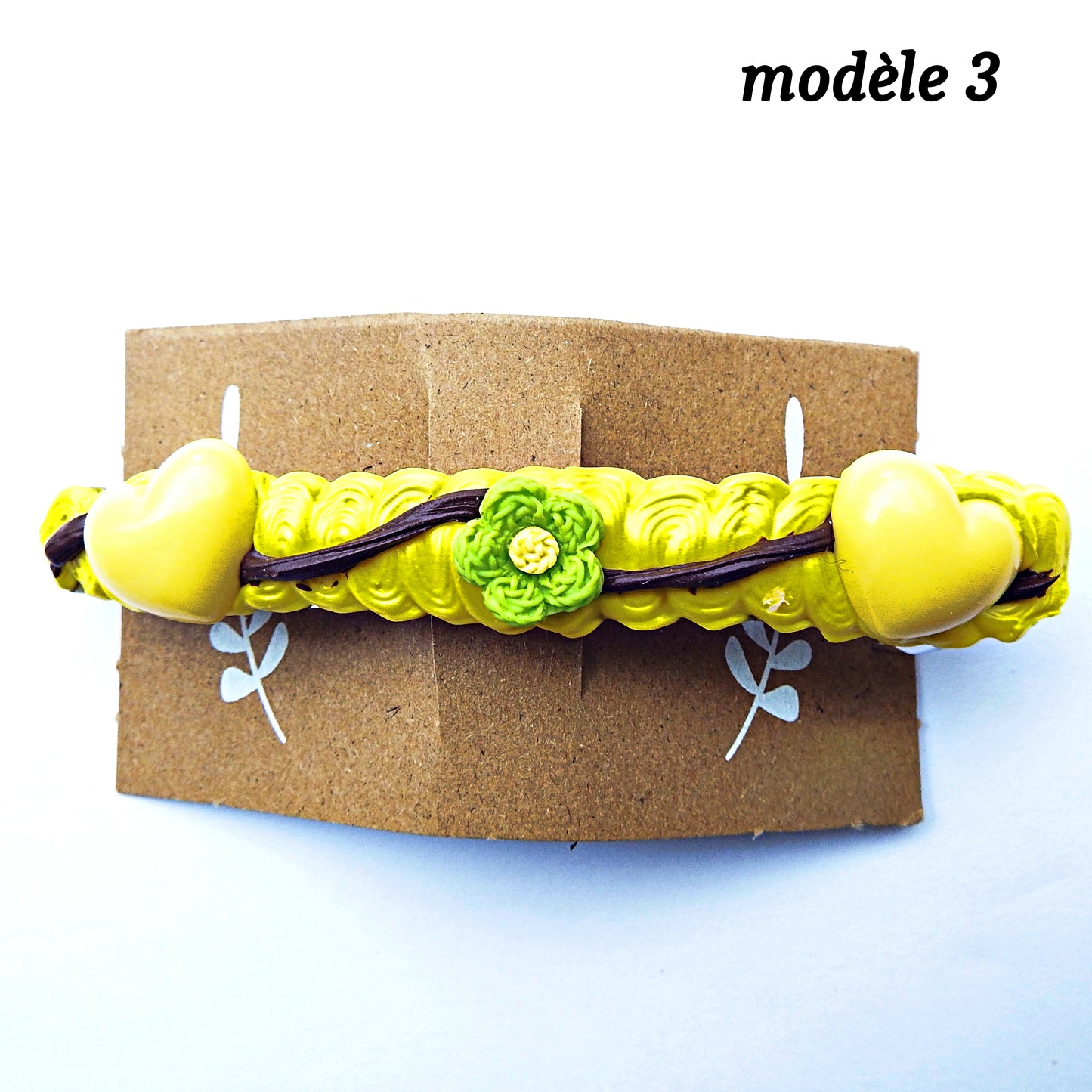 Barrettes à cheveux 10 cm artisanales - plusieurs modèles disponibles