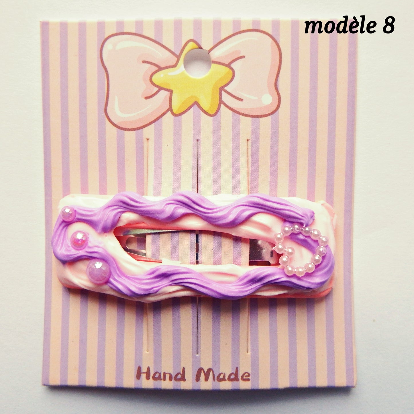 Pinces clic clac rectangle vide, 5,5 cm, plusieurs modèles disponibles