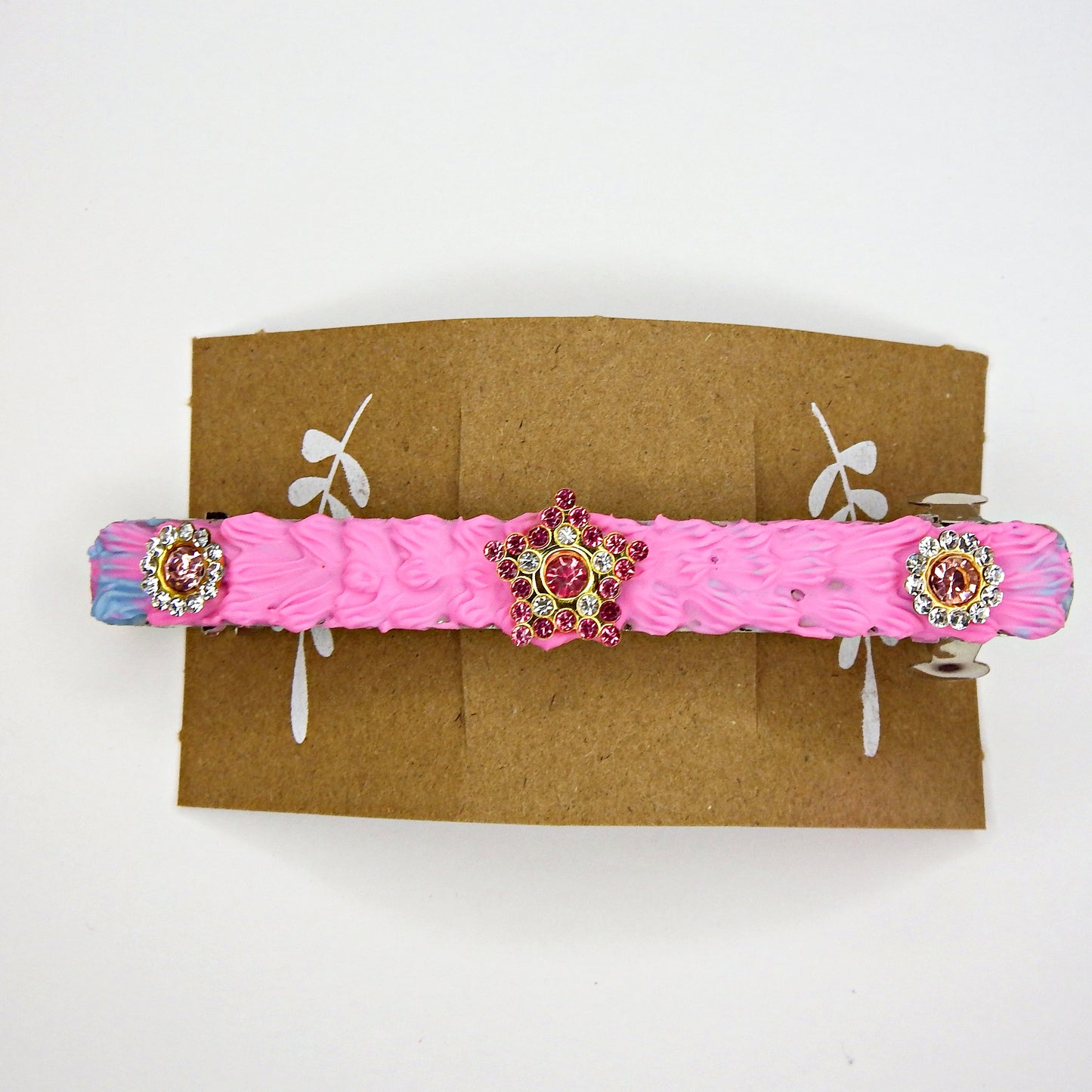 Barrettes à cheveux 10 cm artisanales - plusieurs modèles disponibles