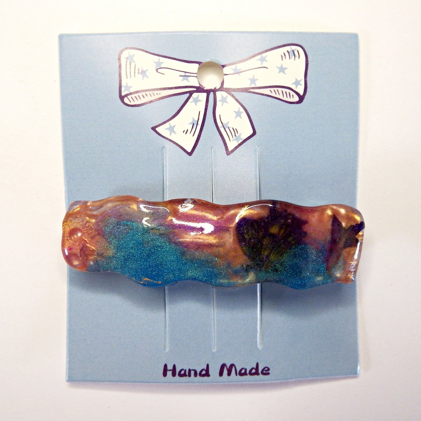 Barrettes artisanales 6 cm - plusieurs modèle disponibles, colle-crème ou résine