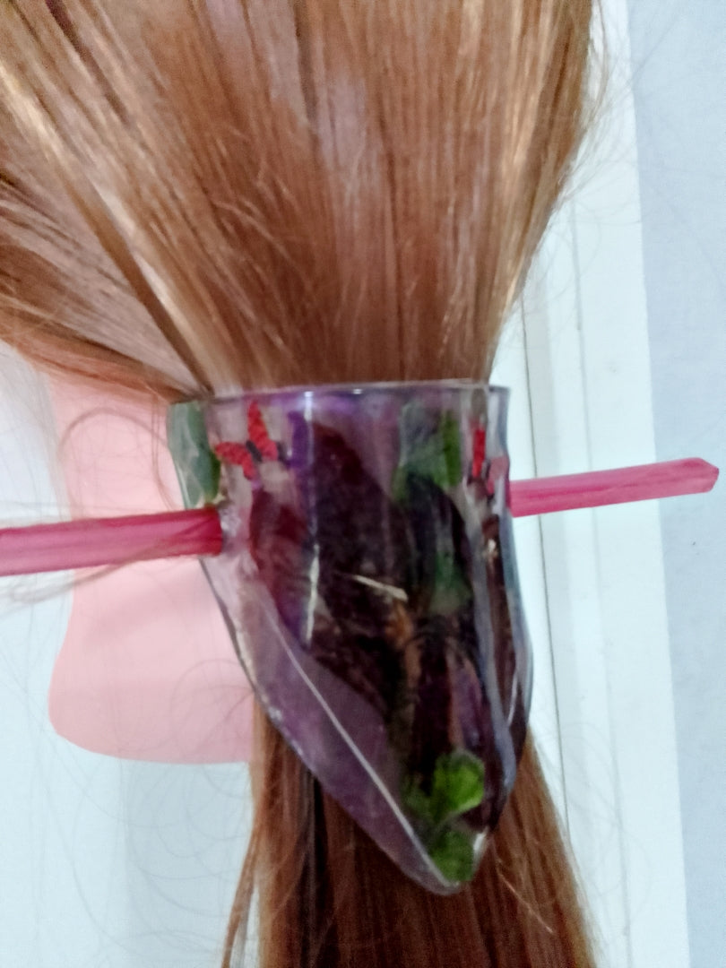 Porte-queue de cheval, accessoire artisanal pour cheveux en résine, divers modèles